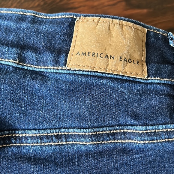 American Eagle Super Stretch Dark Denim Jeans Size 6 Super Short - Picture 3 of 7